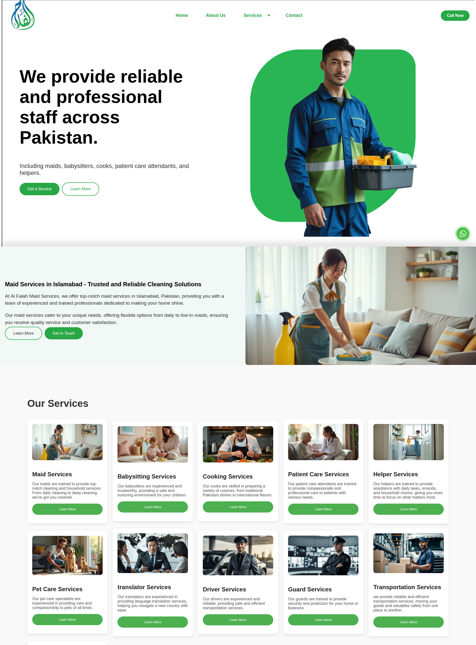 Alfalah Maid Services - Featured project preview